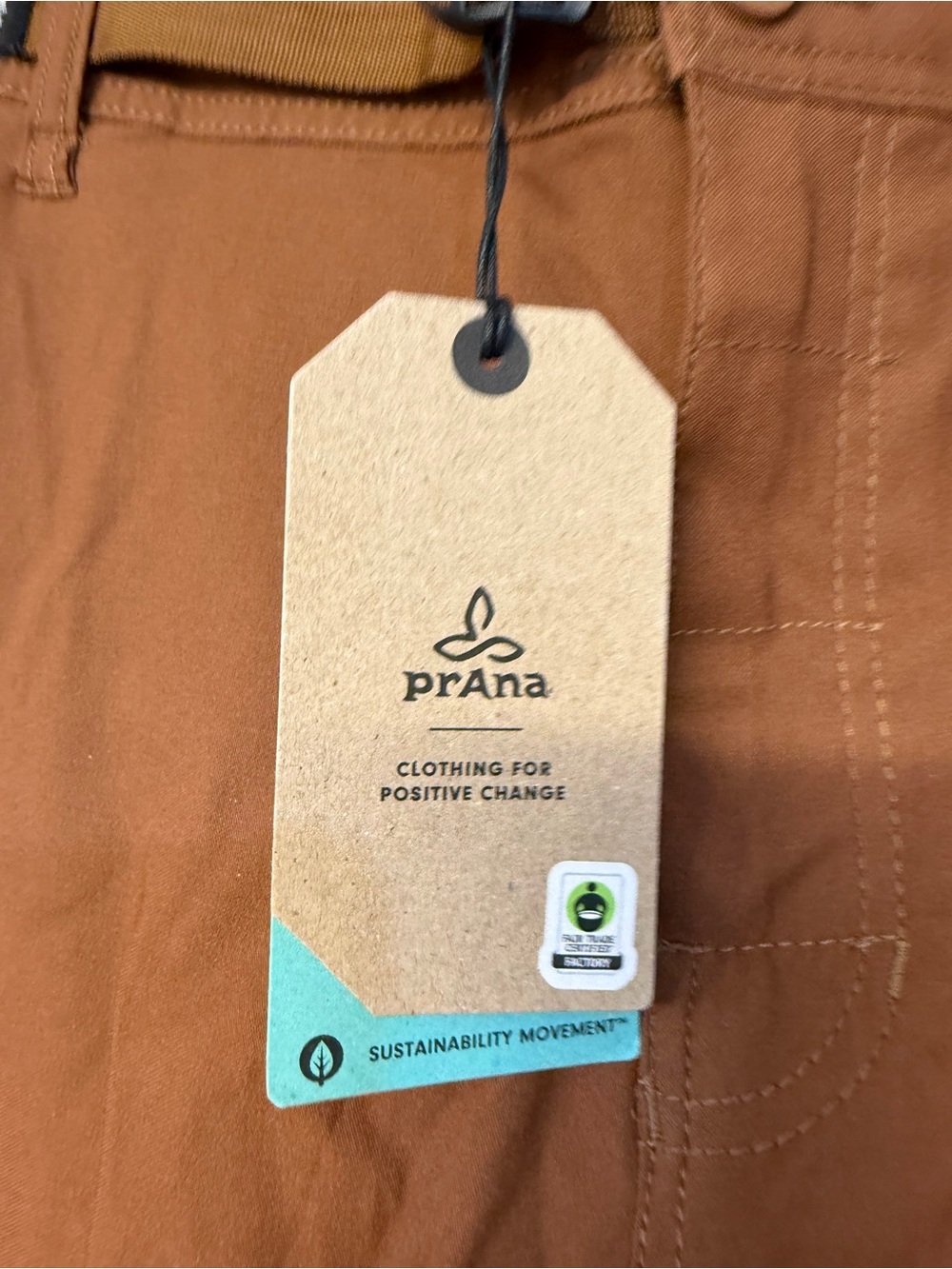 New Prana Pants Men's Size 40 Copper Brown Cargo - Picture 2 of 6